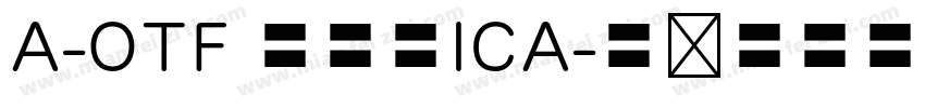 A-OTF 教科書ICA字体转换